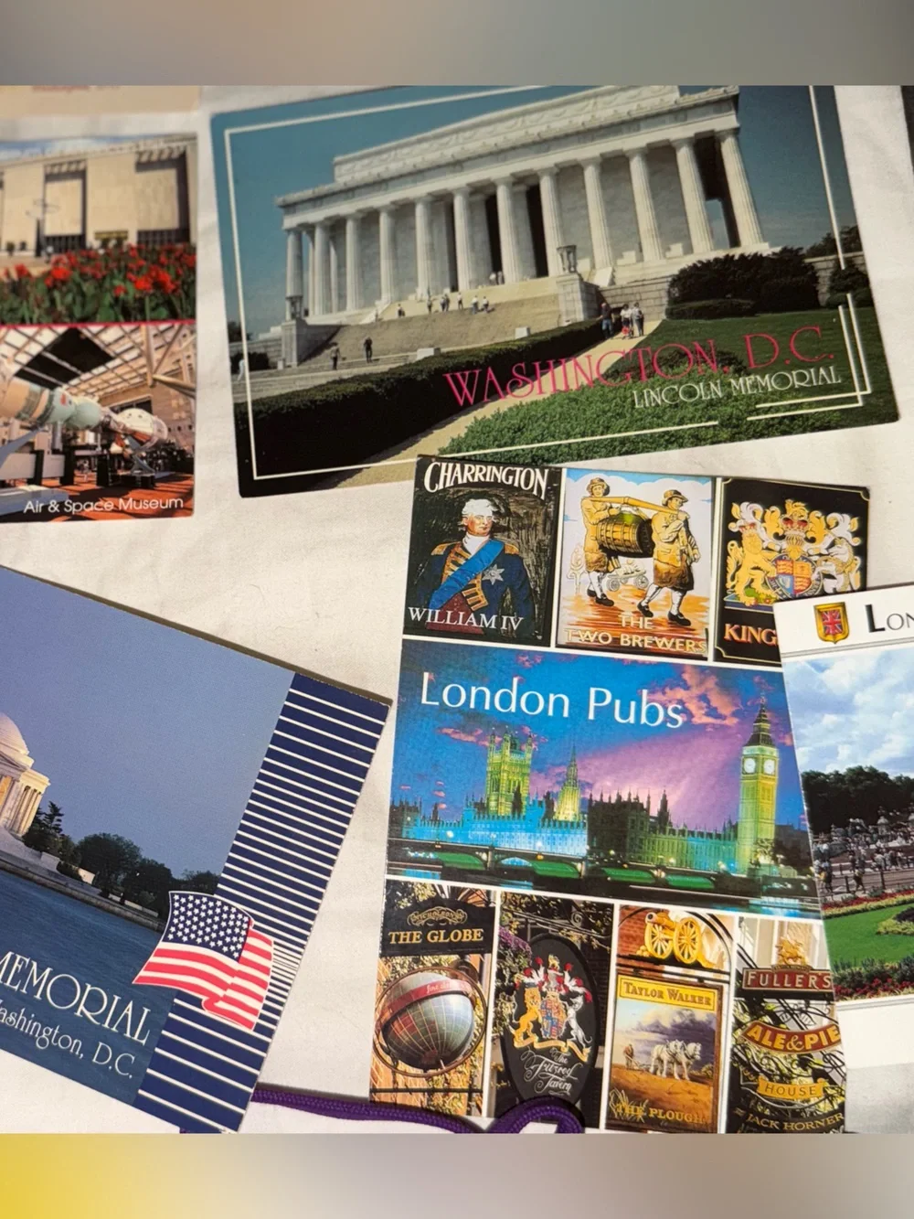 Set of 16 Vintage Postcards - London and Washington DC